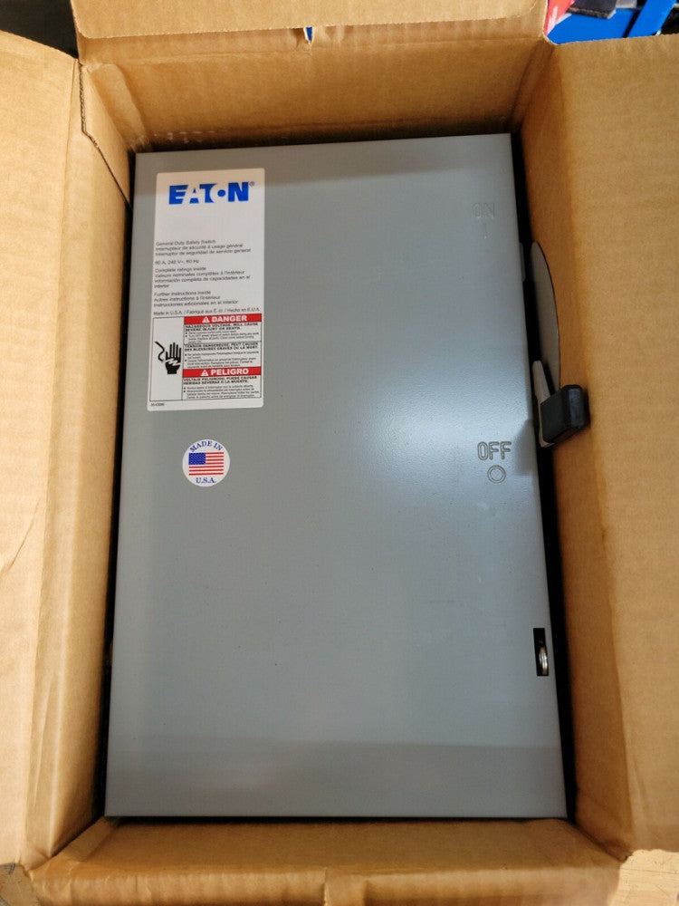 Eaton Cutler Hammer DG222NGB General Duty Safety Switch, 60 A, 240V, Indoor
