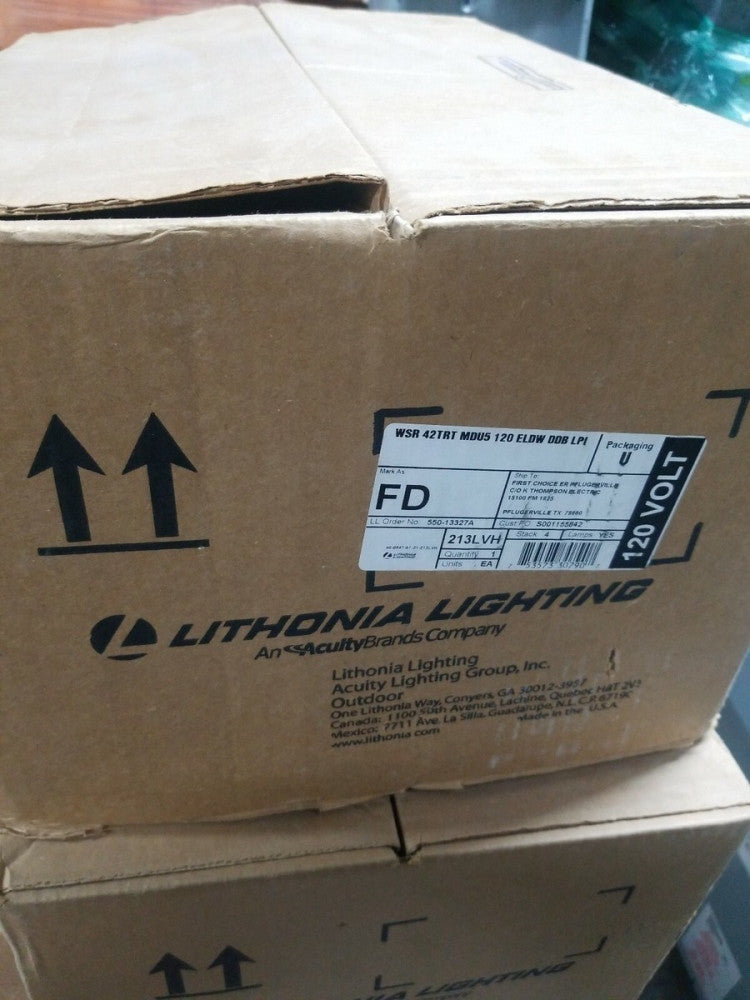 Lithonia Lighting WSR42TRT MDU5 MVOLT LPI DC12 Wall-Mount Down / Uplight NIB