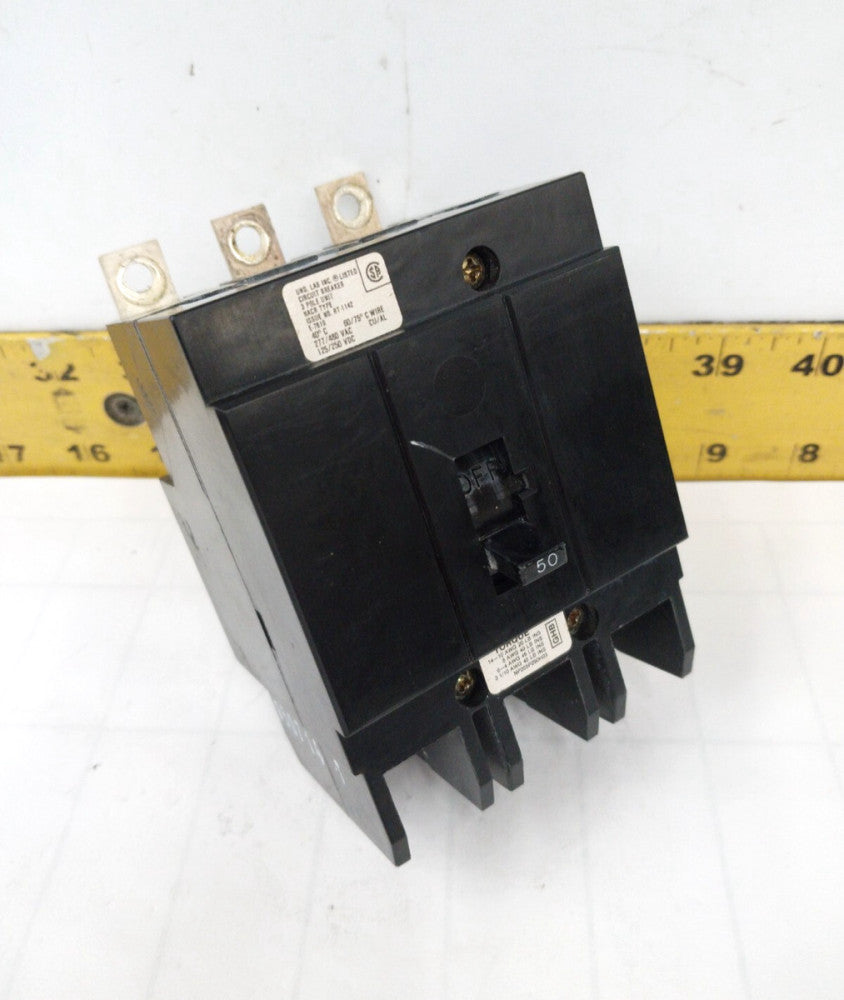 Westinghouse 50 Amp Bolt-On Circuit Breaker 480/277 VAC 3 Pole  GHB3050