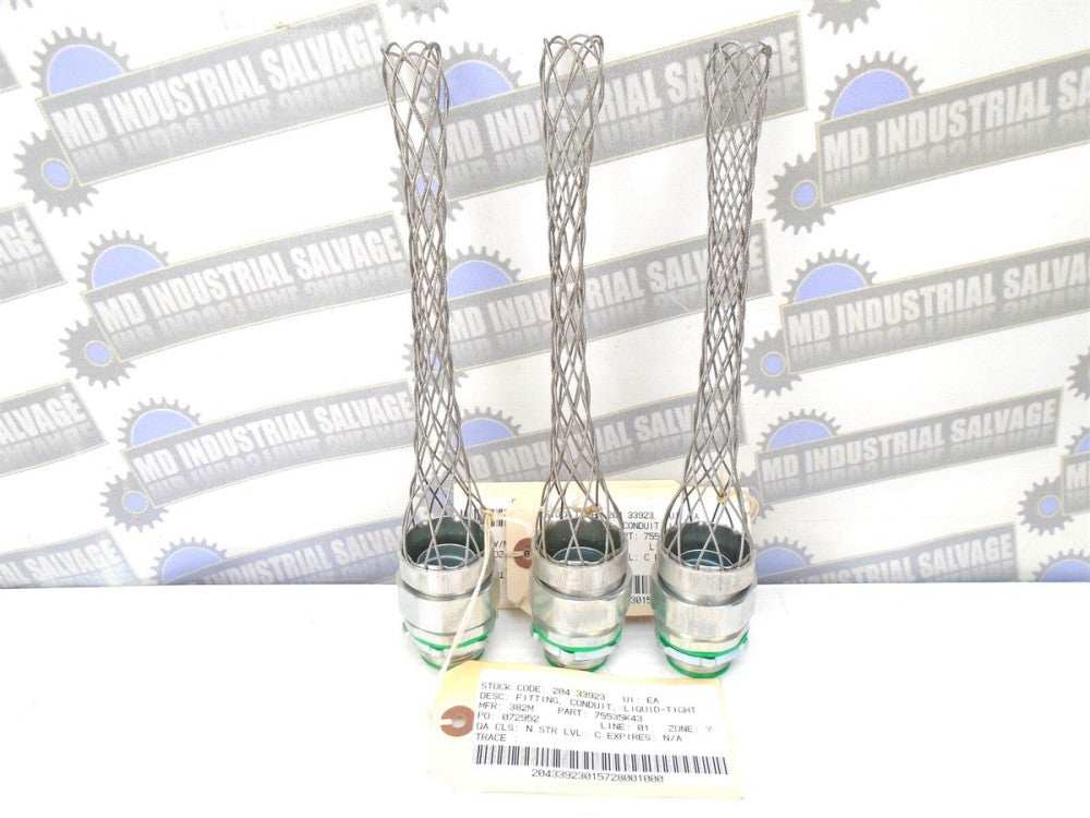 (Lot of 3) REMKE - Liquid-tight Conduit Connector - LMM-31-E - 1" NPT - (NEW)