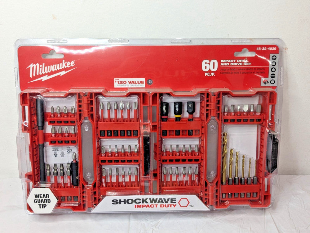 Milwaukee Shockwave 60 Piece Impact Drill & Drive Set 48-32-4029