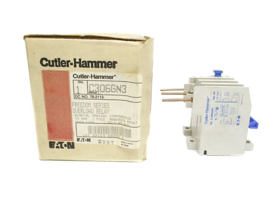 CUTLER HAMMER C306GN3 SER. A1 75A 600V NSMP
