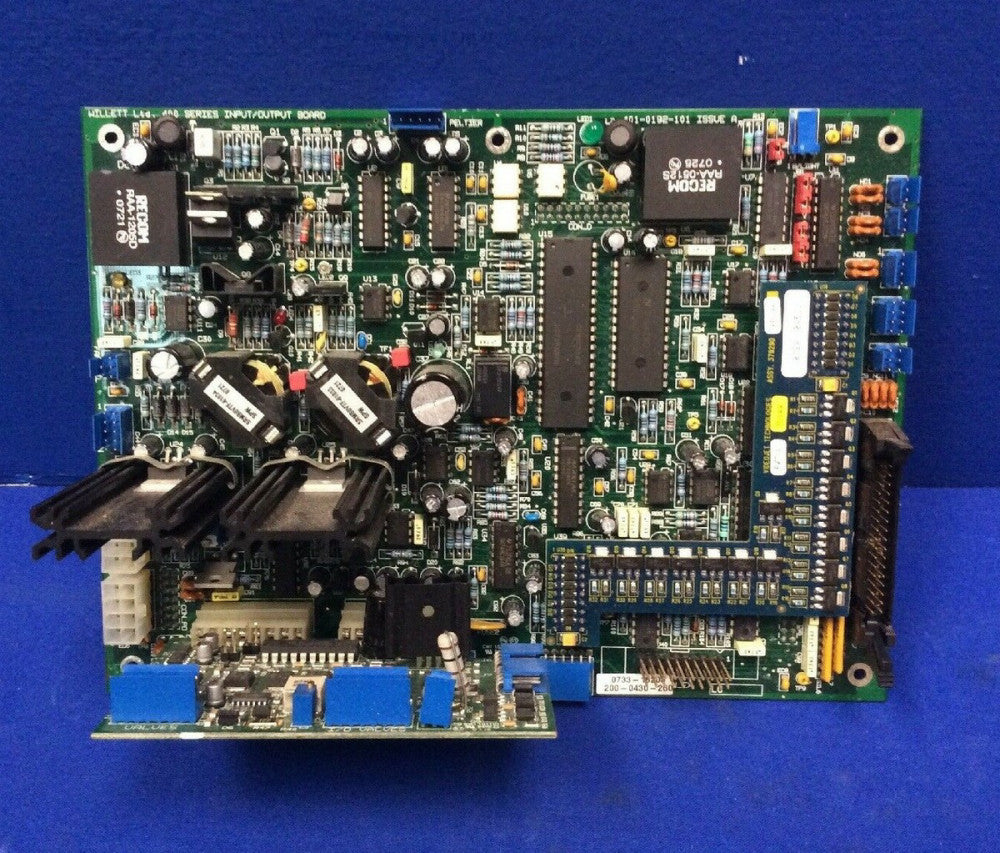 WILLET 400 SERIES I/O BOARD 401-0192-101 W/ 401-0193-101 & VIDEOJET 379290
