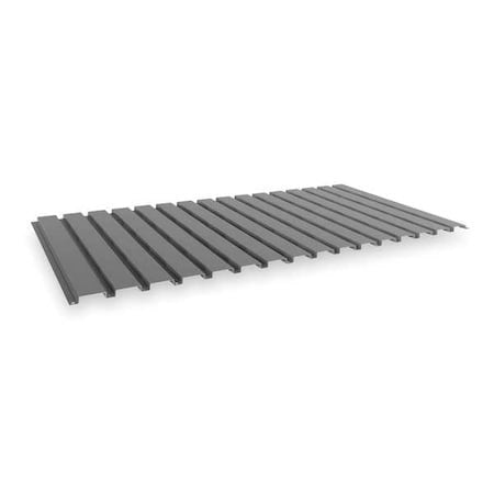 Tennsco Bsd-4824 Decking, Steel, 48 In W, 24 In D, Industrial Gray, Powder