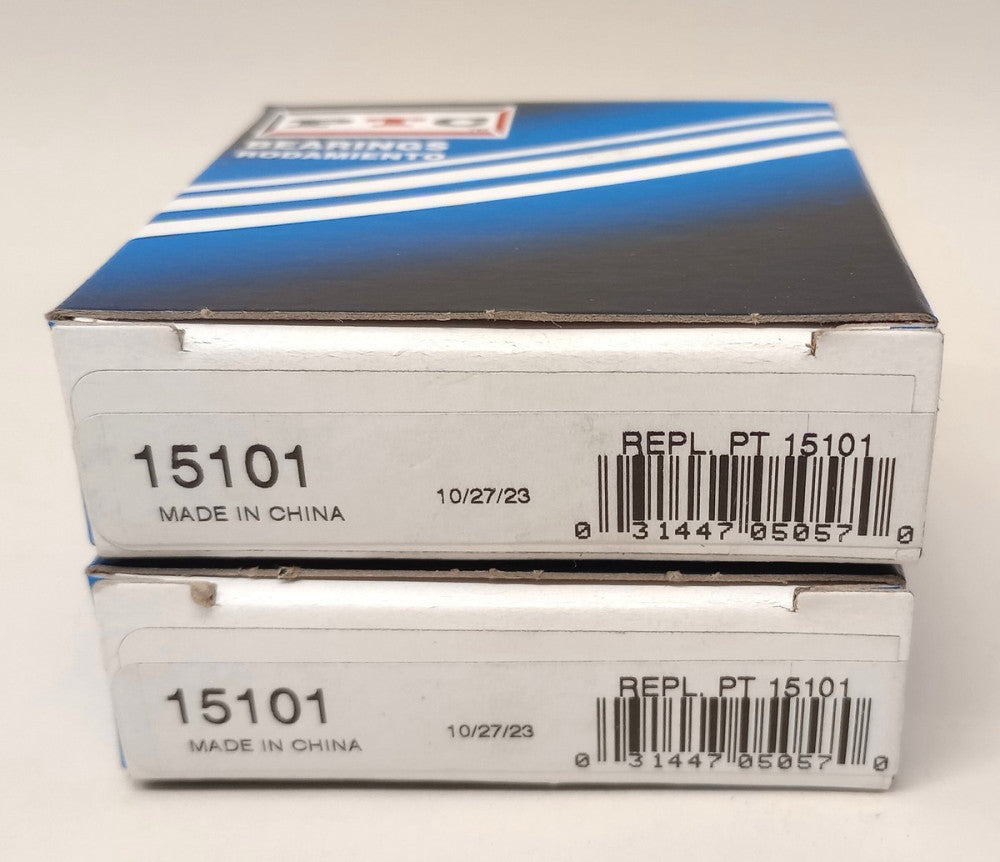 PTC 15101 Tapered Roller Bearing 1" Bore PT15101 PT 15101 (Pack Of 2)