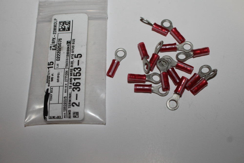 TE CONNECTIVITY 2-36153-5 Qty 15 Lot Ring Terminal Connector 10 NEW!