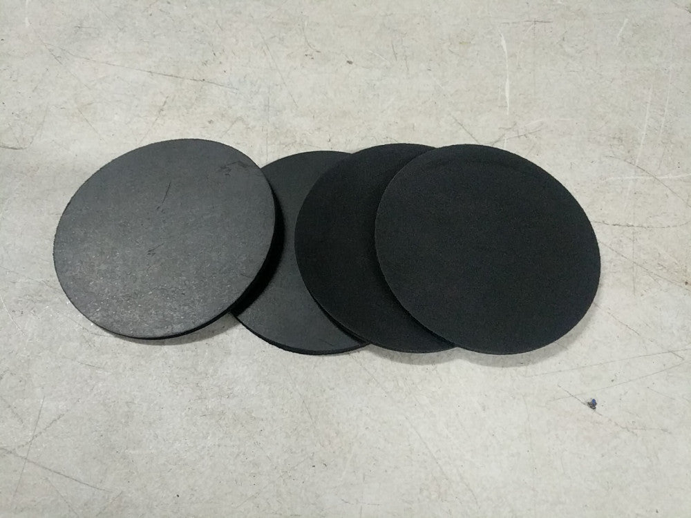 4 PACK NEOPRENE  RUBBER DISC  1/4 THK  X 5.25 "OD