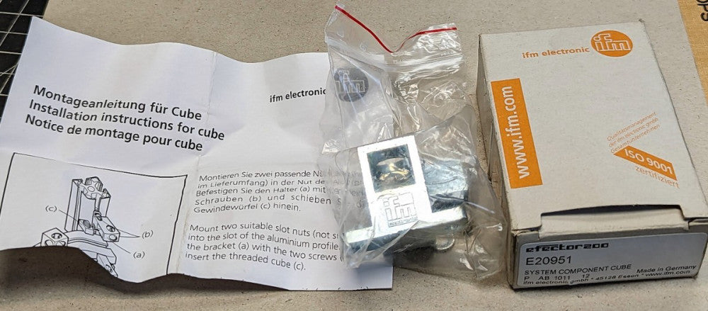 E20951 IFM System Component Cube NEW [OF37]