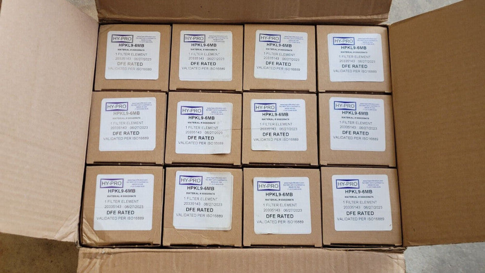 Case of 12 Hy-Pro HPKL9-6MB Filter Elements 20335143 DFE Rated Hydraulic / Fuels