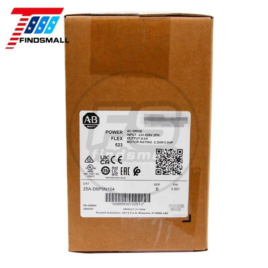25A-D6P0N104 PowerFlex 523 AC Drive 6A 3HP AB Free Shipping 25AD6P0N104 Ser B
