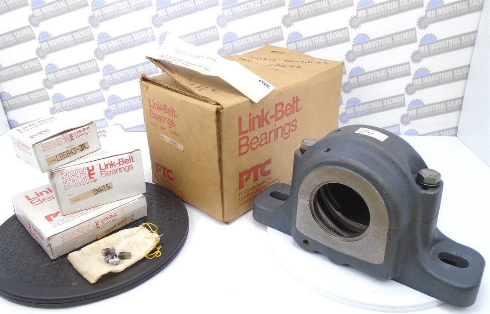 LINK-BELT - PLB6843R - 2-11/16 - Split-Housed PILLOW BLOCK BEARING NEW w/BEARING