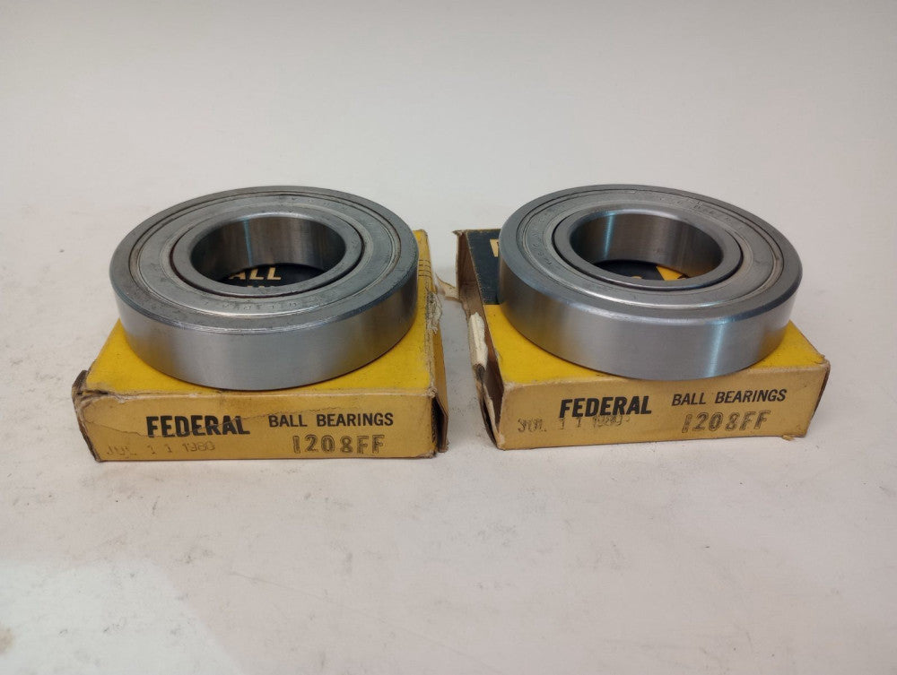 Federal I208FF Ball Bearing Deep Groove 40 X 80 X 18 Double Shielded (Pack of 2)