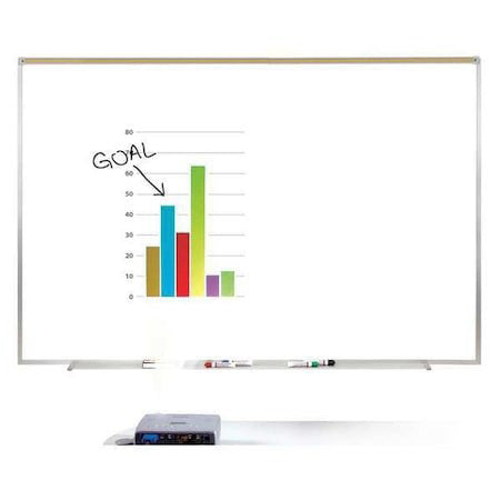 Ghent Prm1-46-4 Projection Board, Porcelain, 48 1/2 In, 72 1/2 In, Aluminum