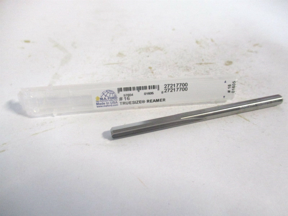 (27217700) #16 7/8 x 2-3/4" Straight Shank Solid Carbide 4-Flute Chucking Reamer