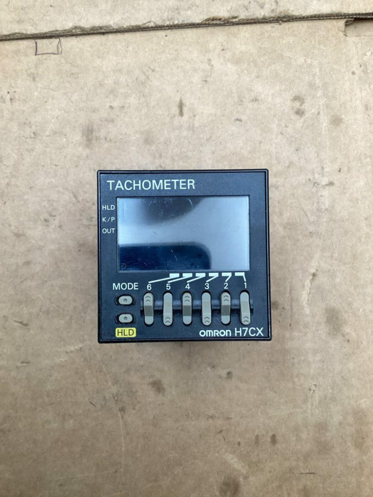 Omron Counter H7CX-R11 Tachometer; P2CF-1; 100-240VAC 50-60 Hz