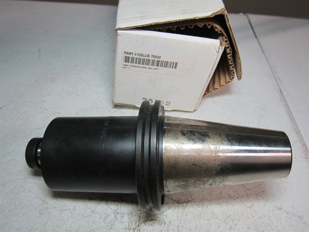 Collis Tool (75532) CAT50 1" Pilot Diam 4" Proj Length Shell End Mill Adapter