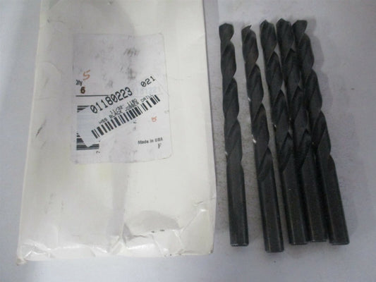 (01180223) 11/32" x 4-3/4" OAL 118° High Speed Steel Jobber Drill - Pack of 5 