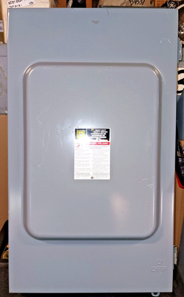 New Square D 200 Amp Fusible Safety Disconnect Switch 3 Pole 600 VAC  H364AWK