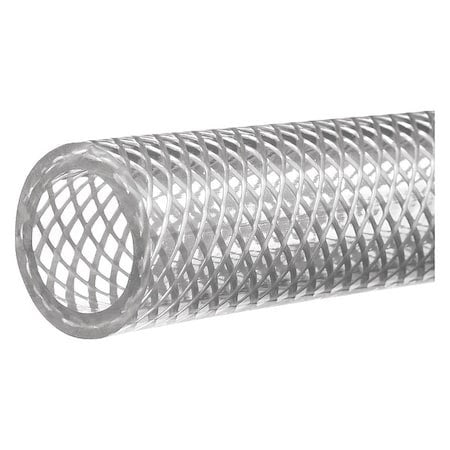 Zoro Select Zusa-Ht-7 Tubing,Pvc,1/4" I.D.,1/2" O.D.