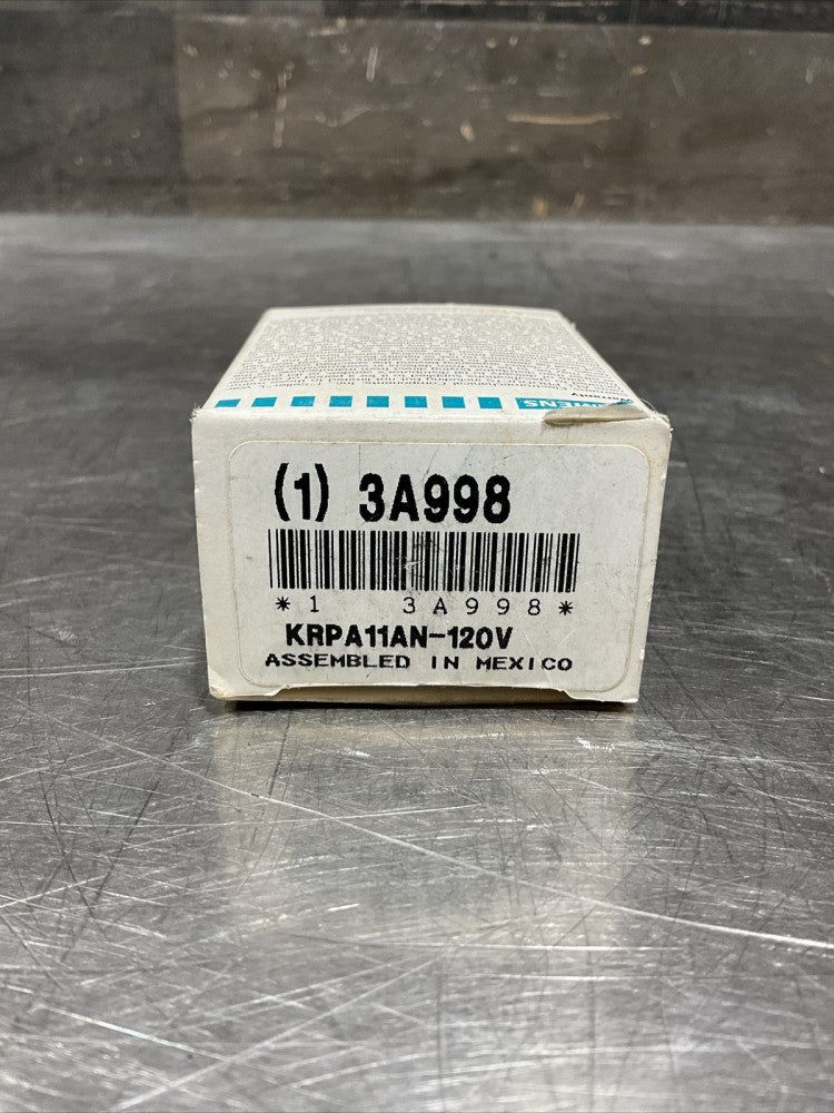 Siemens KRPA11AN, 120V, 50/60 Hz General Purpose Relay, NOS Surplus