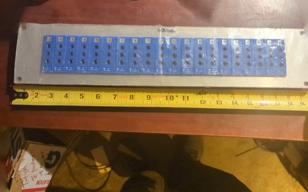 Omega 19SJP1-20-T 19" Standard Jack Panel w 20 Type T Jacks READ DESCRIPTION