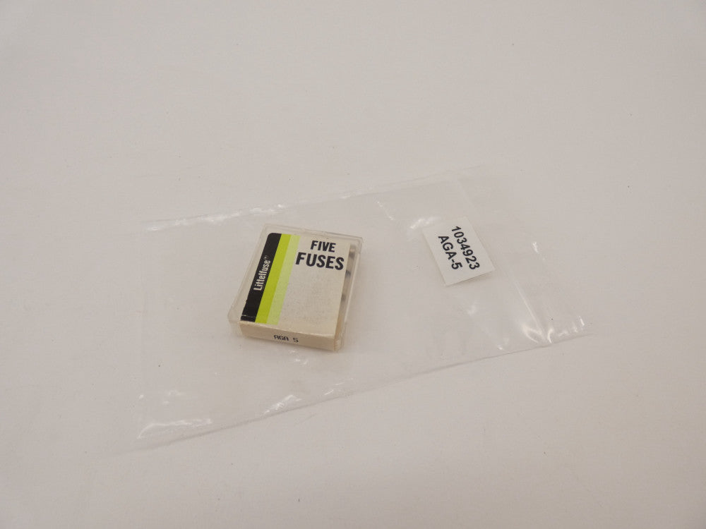 *Lot of 5* Littelfuse AGA-5 Fuse 5A - NEW Surplus!