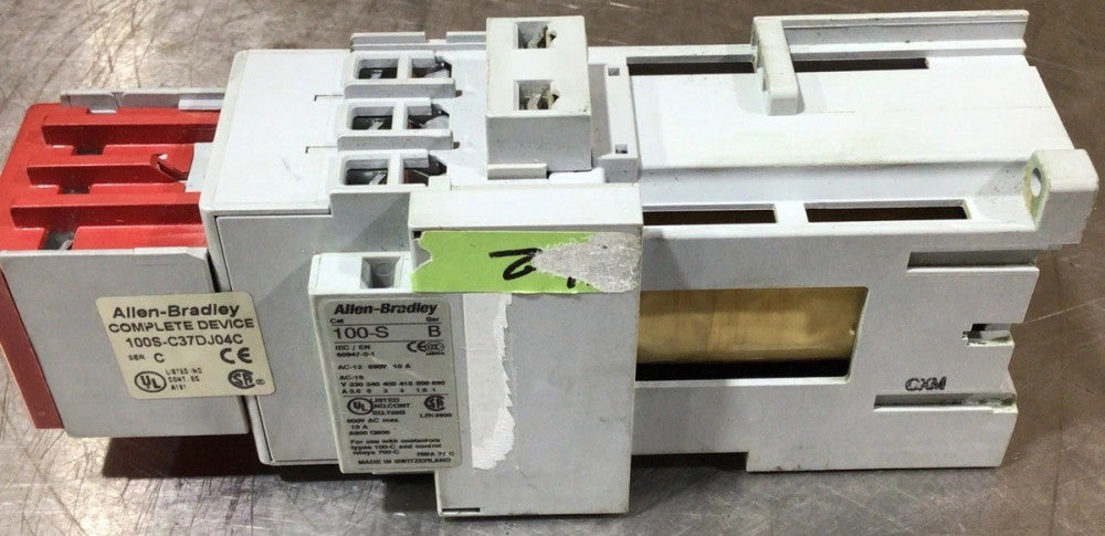 ALLEN BRADLEY 100S-C37DJ04C SERIES C CONTACTOR 100-C37Z*00 100S-F  (24940)