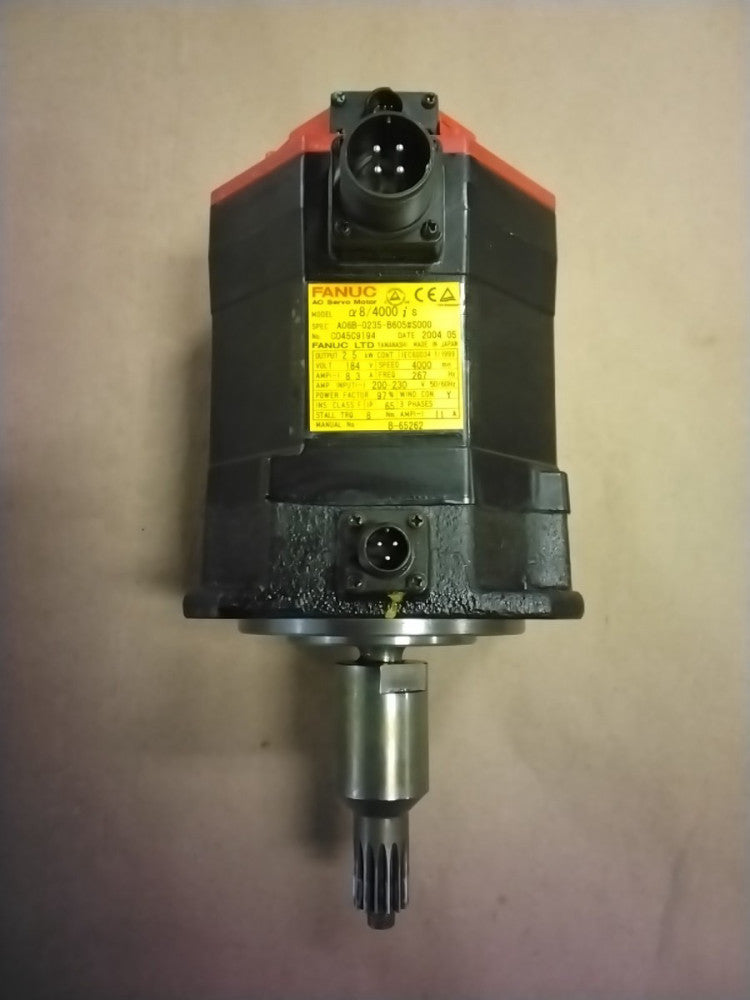 Fanuc A06B-0235-B605#S000 AC Servo Motor / A860-2014-t301