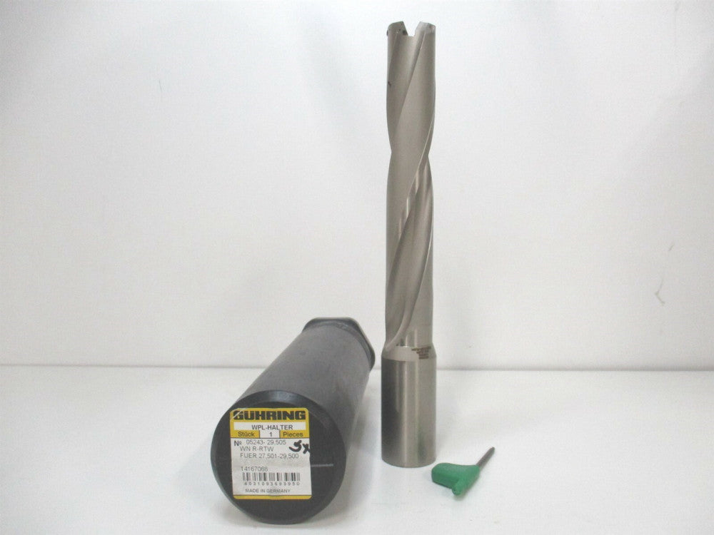 Guhring (4031093693950) 27.51mm - 29.50mm Coolant Through Replaceable Drill-Tip