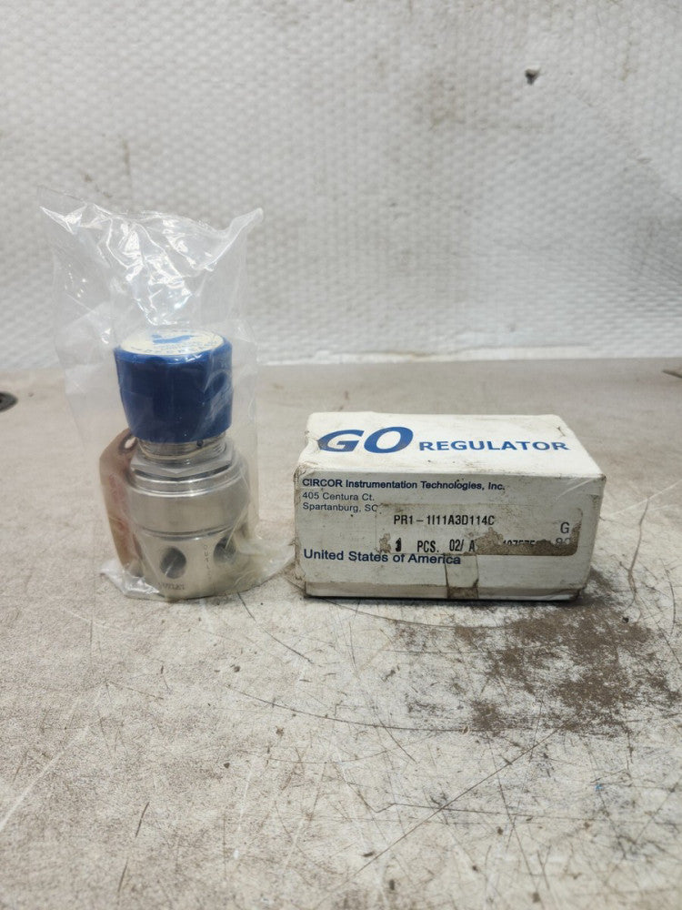 NEW IN BOX GO REGULATOR AJUSTABLE PRESSURE REDUCING REGULATOR PR1-1I11A3D114C