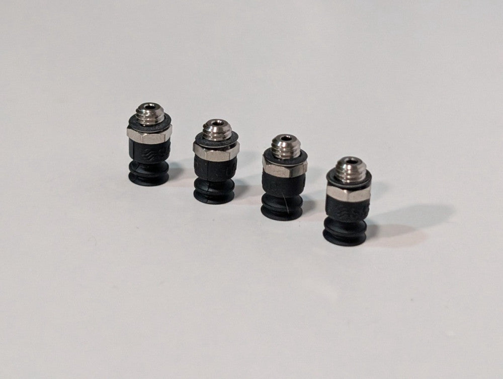 Lot of 4 Pieces SMC Vacuum Pad Assemblies, Believed to be ZP3 Series