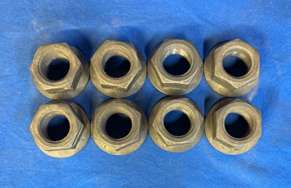UNBRANDED FLANGE HEX NUTS **LOT OF 8**