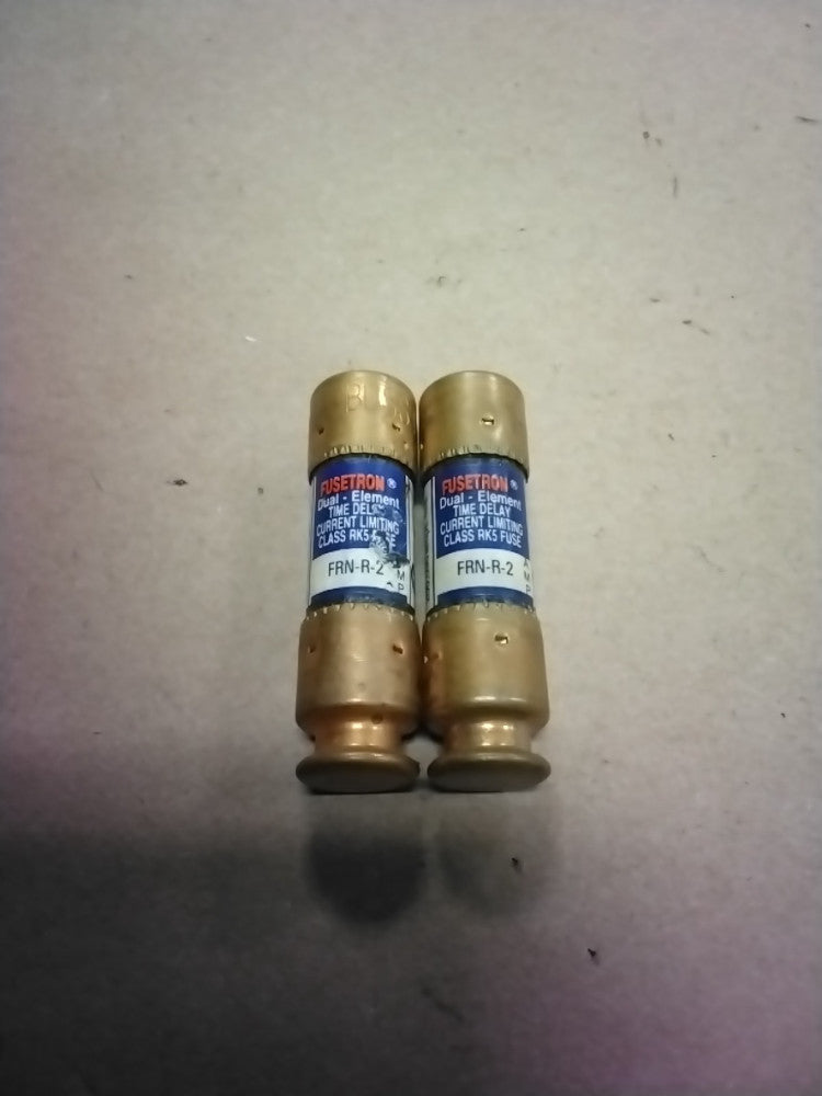 Bussmann Fusetron FRN-R-2 Fuse 2A 2, Lot Of 2