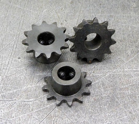 25B12HF-006 Sprocket 3/8" bore 12 Teeth RC25 RC 25 Gear Lot of Three (3)