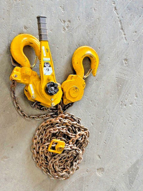 6 TON YALE SHOP KING PSB-A STEEL BODY LEVER HOIST W/ 29FT CHAIN