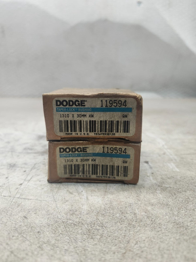 NEW IN BOX LOT OF 2 DODGE TAPER LOCK BUSHING 1310X30MM