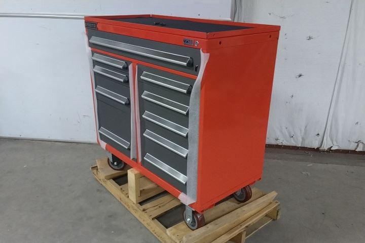 Proto J564542-10SG 10 Drawer 3200 Lb Total Load Cap Steel Rolling Tool Cabinet