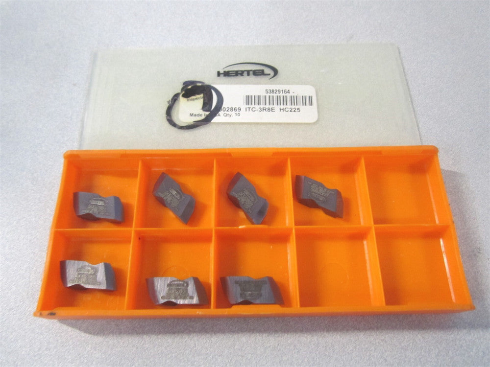 (5002869) ITC3R8E HC225 Carbide TiAlN RH Threading Insert - Pack of 7