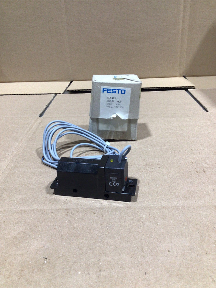 Festo PEN-M5 Pneumatic Electronic Vacuum Switch 8625 NOS