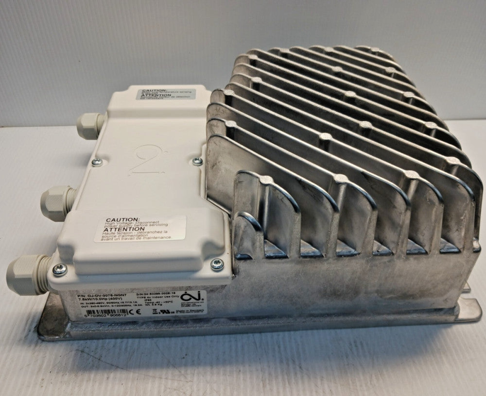 NEW OJ ELECTRONICS 7.5 KW 10 HP FREQUENCY CONVERTER VENTILIATION DV-3075 480 VAC