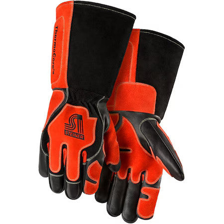 Steiner 0300-X Welding Gloves, Gauntlet Cuff, Keystone Thumb, Premium Goatskin