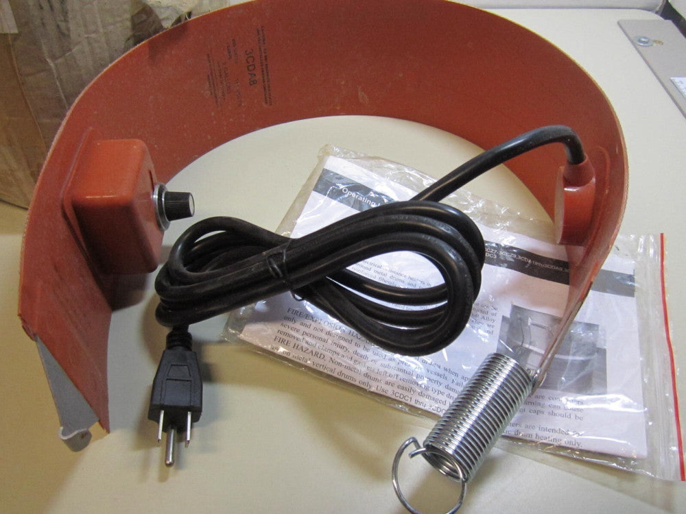 Electric Drum Heater 450W 3.9A 115V 50-400 Degrees F 32-1/4" x 4" x 11-1/4" NEW