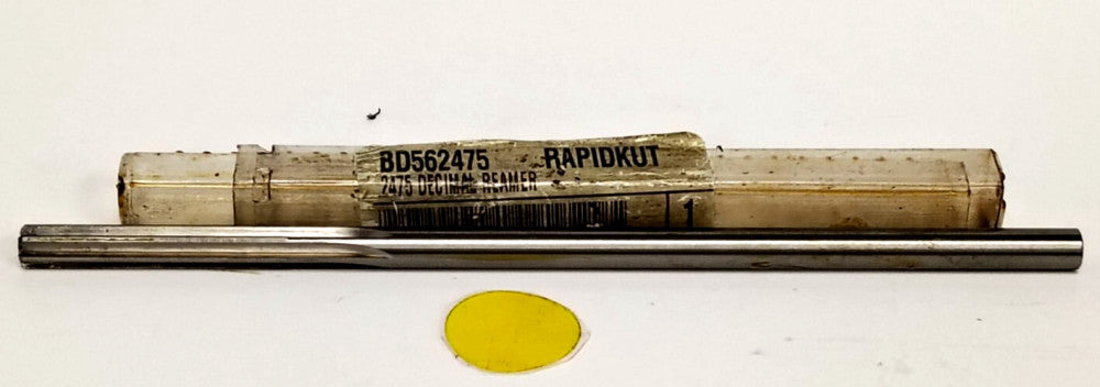 RAPIDKUT .2475 DECIMAL REAMER 6 FLUTE 2" FLUTE LENGTH 6" OAL BD562475