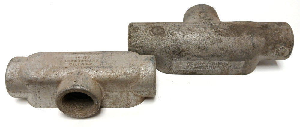 1" CONDUIT BODIES ASSORTED (LOT OF 2) (1) KILLARK 1" OT (1) CROUSE-HINDS 1" T37