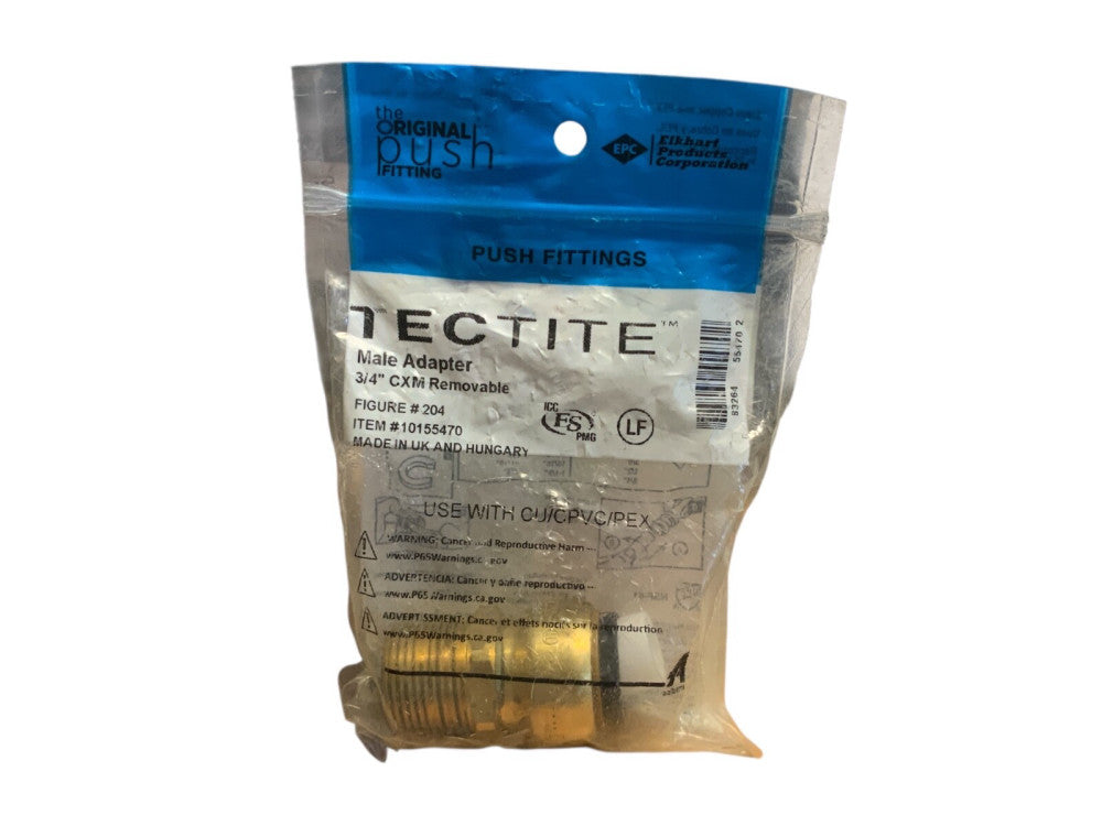 Elkhart Tectite Genuine OEM Male Adapter 3/4" CXM 10155470 Removable