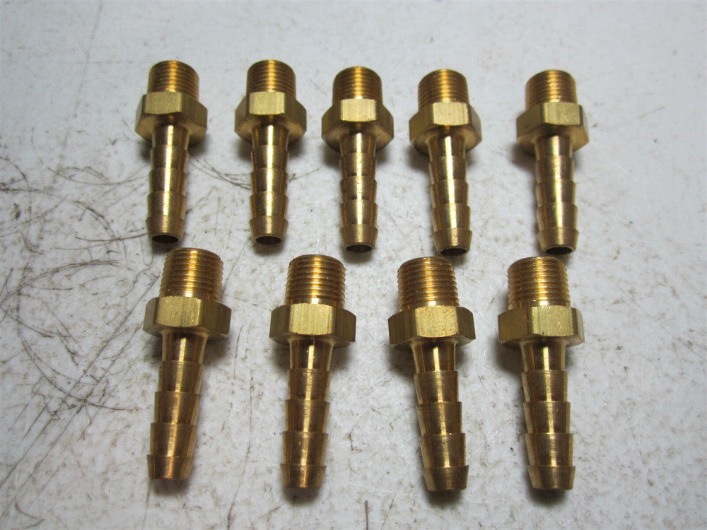 Coilhose Pneumatics (B0402) 1/4" ID x 1/8" MPT Male Hose Barb Fittings - Qty 9