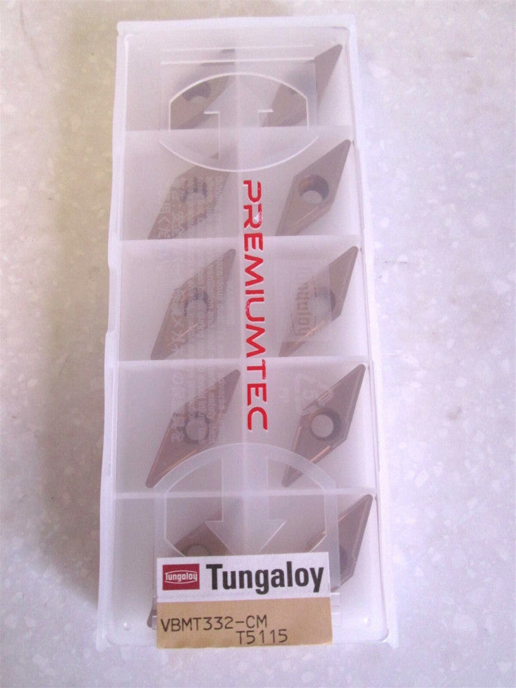 Tungaloy Carbide Turning Inserts Style VBMT Size 332-CM Grade T5115 Pack Of 10