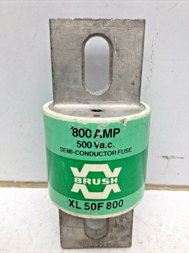 BRUSH XL50F800 SEMICONDUCTOR FUSE 800 AMP 500 VOLT AC/DC XL 50F 800