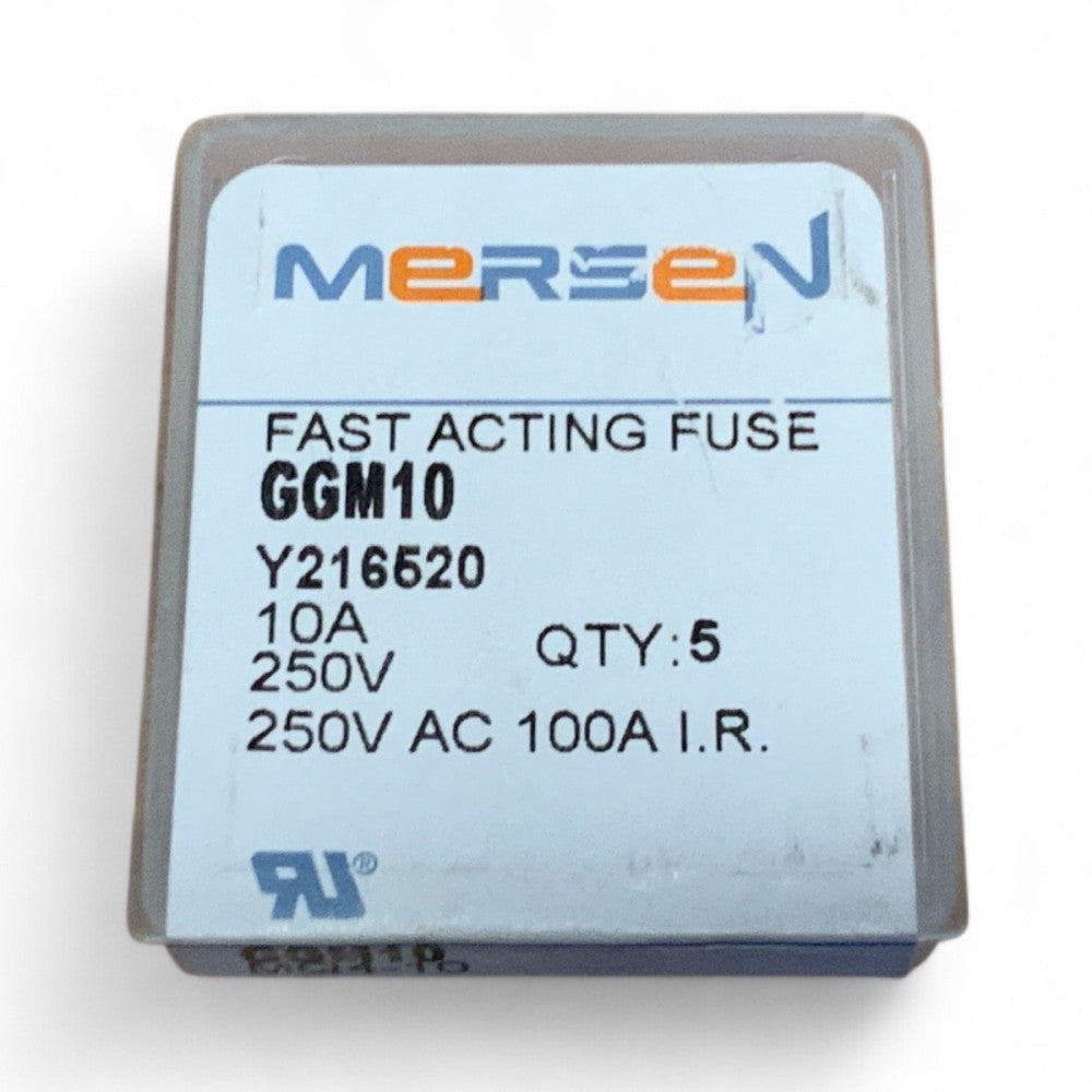 5 MERSEN GGM10 FAST ACTING Fuse 10 AMP 250 VAC