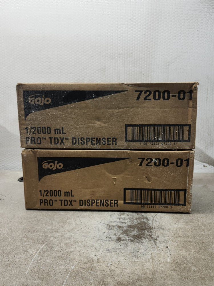 NEW IN BOX LOT OF 2 GOJO 1/2000 ML PRO TDX DISPENSER 7200-01